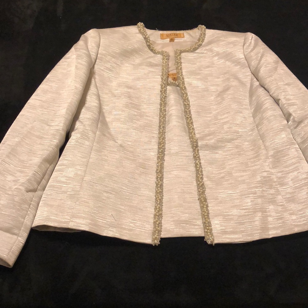 Silver three piece suit